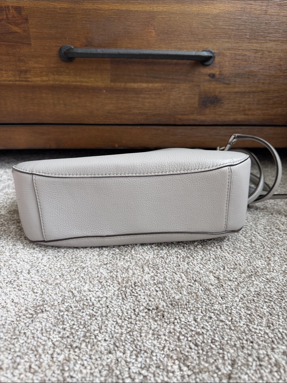 kate spade Pebbled Leather Crossbody Bag in Light Gray - Picture 3 of 7